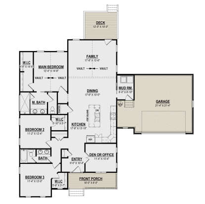 Main Floor  for House Plan #6261-00044