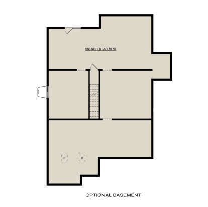 Basement for House Plan #6261-00044