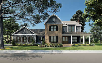 Traditional House Plan #6261-00046 Elevation Photo