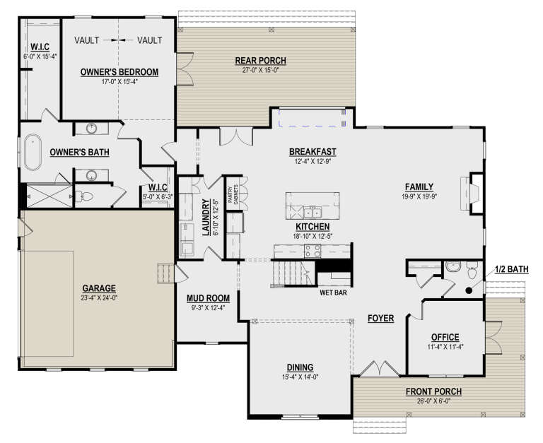House Plan House Plan #31581 Drawing 1