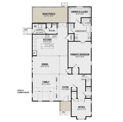 Main Floor  for House Plan #6261-00047