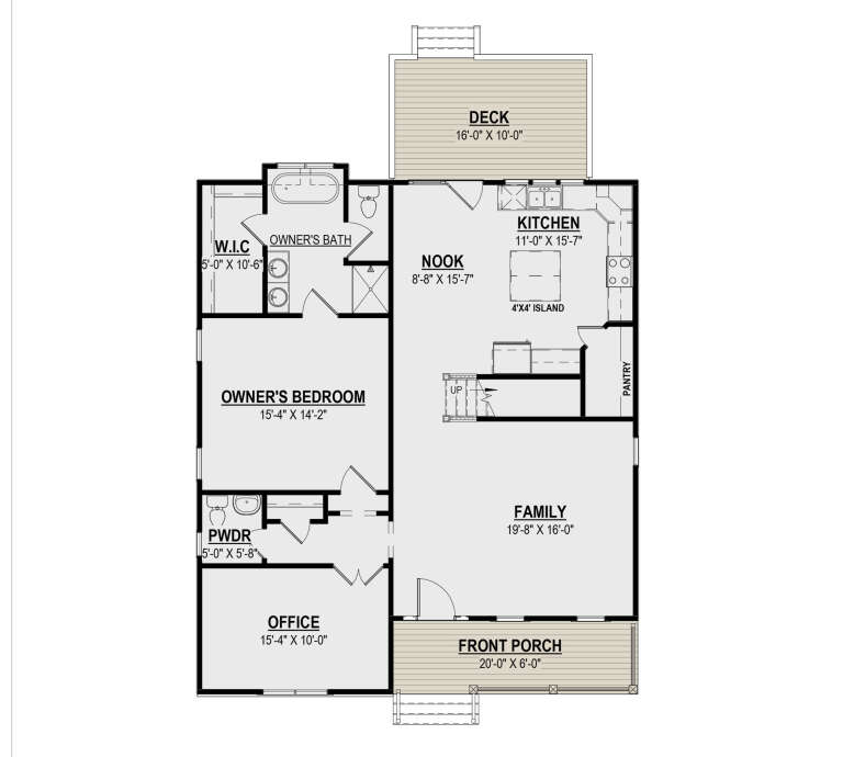 House Plan House Plan #31584 Drawing 1