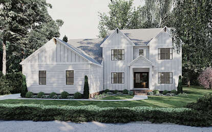 Farmhouse House Plan #6261-00050 Elevation Photo