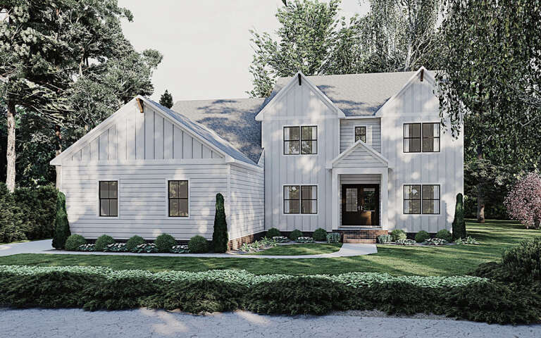 House Plan House Plan #31585 Angled Front Elevation