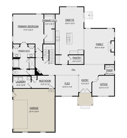 Main Floor  for House Plan #6261-00050