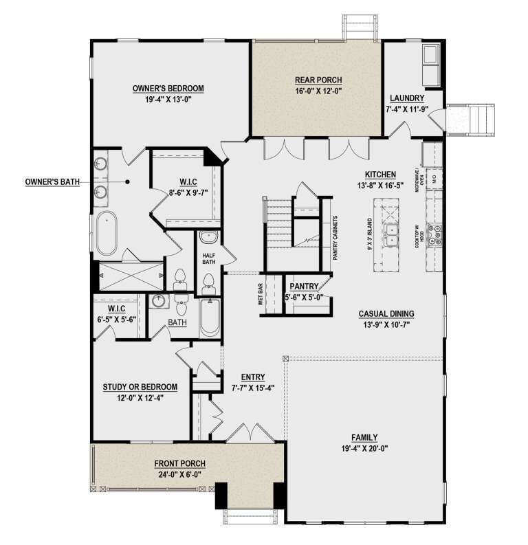 House Plan House Plan #31586 Drawing 1