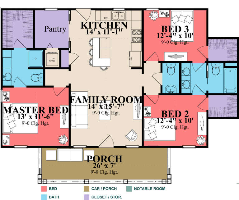 House Plan House Plan #31587 Drawing 1