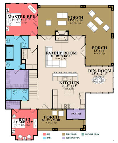 Main Floor  for House Plan #1070-00316