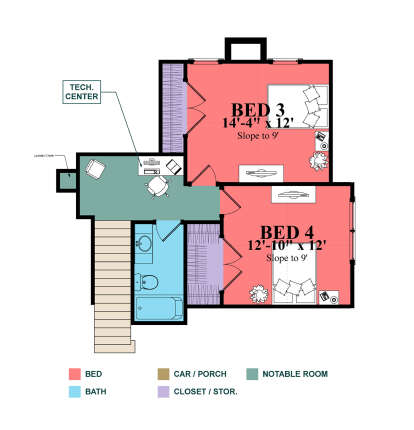 Second Floor for House Plan #1070-00316