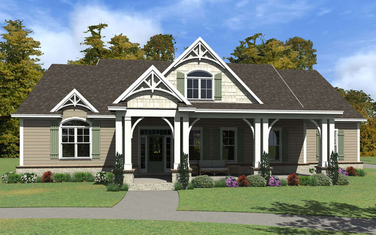 House Plan House Plan #31590 Front Elevation 