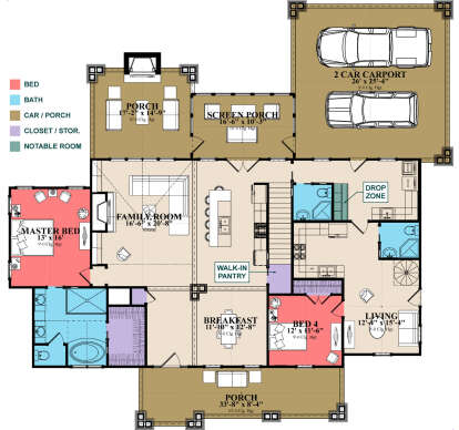 Main Floor  for House Plan #1070-00317