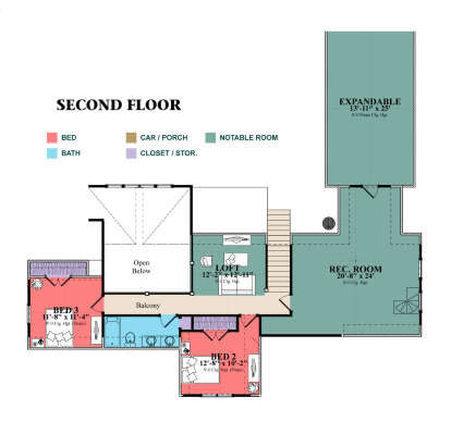 Second Floor for House Plan #1070-00317