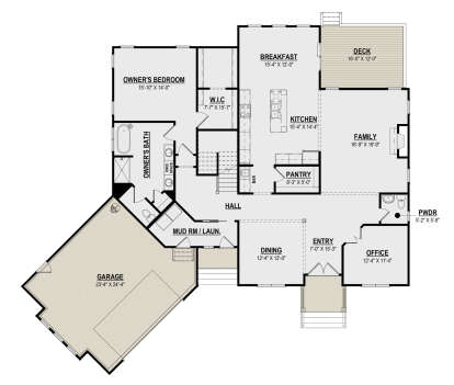 Main Floor  for House Plan #6261-00052