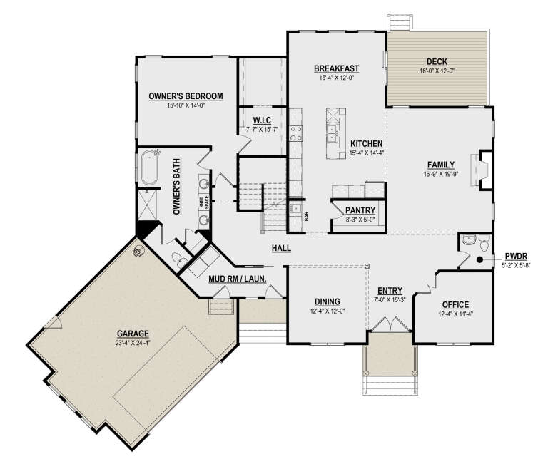 House Plan House Plan #31594 Drawing 1