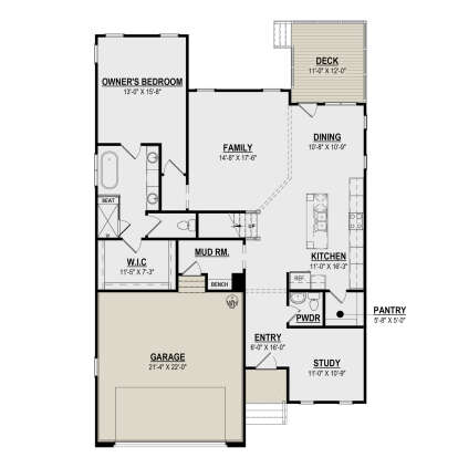 Main Floor  for House Plan #6261-00053
