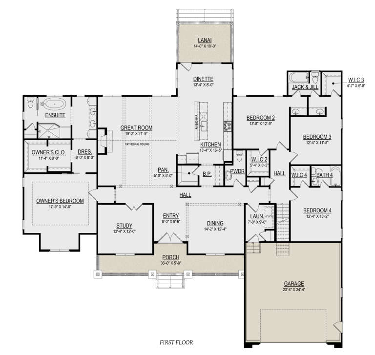House Plan House Plan #31597 Drawing 1