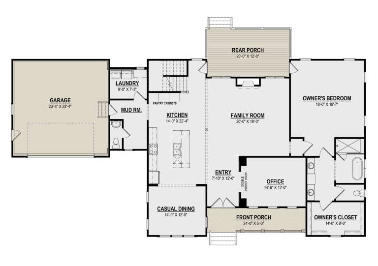 House Plan House Plan #31598 Drawing 1