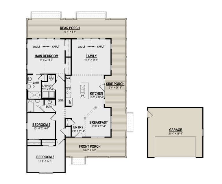 House Plan House Plan #31599 Drawing 1