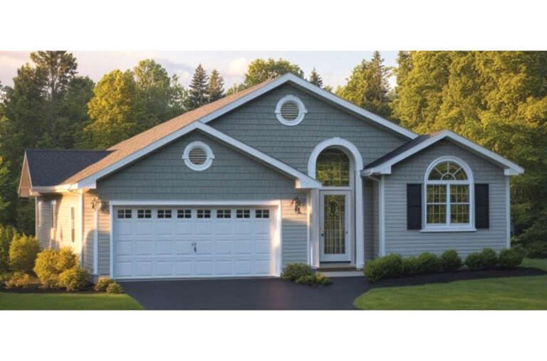 Ranch House Plan #033-00084 Elevation Photo