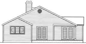 Ranch House Plan #033-00084 Elevation Photo