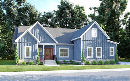 Craftsman House Plan #6261-00058 Elevation Photo