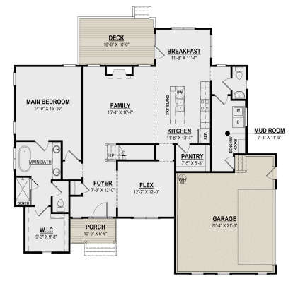 Main Floor  for House Plan #6261-00058