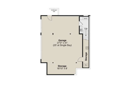 Garage/Basement for House Plan #035-01099