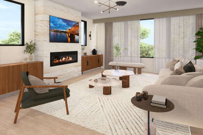 Contemporary House Plan #035-01099 Additional Photo