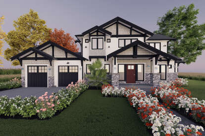 Craftsman House Plan #5984-00013 Elevation Photo