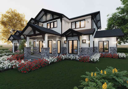 Craftsman House Plan #5984-00013 Elevation Photo