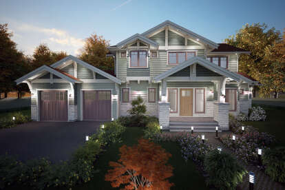Craftsman House Plan #5984-00013 Elevation Photo