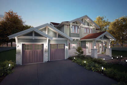 Craftsman House Plan #5984-00013 Elevation Photo
