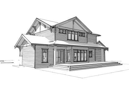 Craftsman House Plan #5984-00013 Elevation Photo