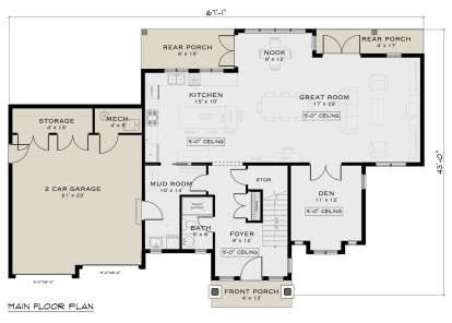 Main Floor  for House Plan #5984-00013