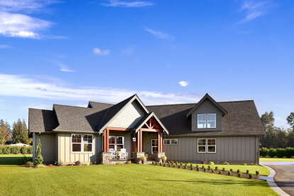 Craftsman House Plan #2464-00153 Elevation Photo
