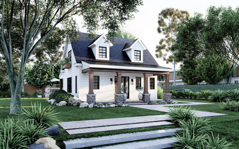 House Plan House Plan #31606 Angled Front Elevation