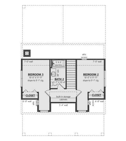Second Floor for House Plan #8687-00023