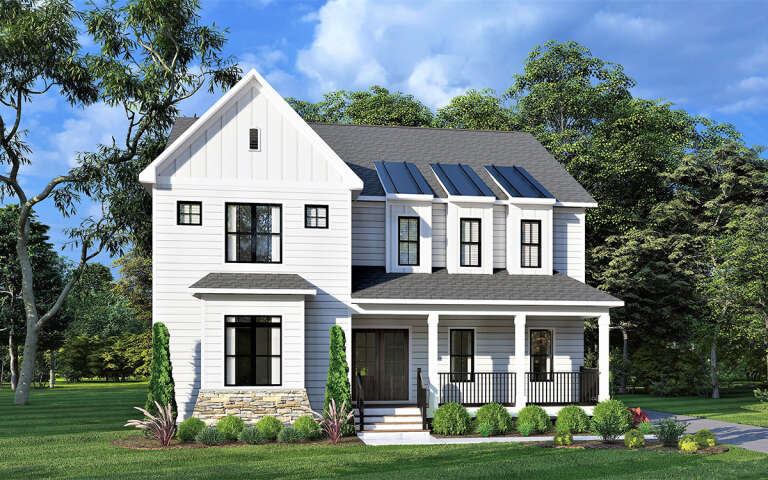 House Plan House Plan #31607 Angled Front Elevation