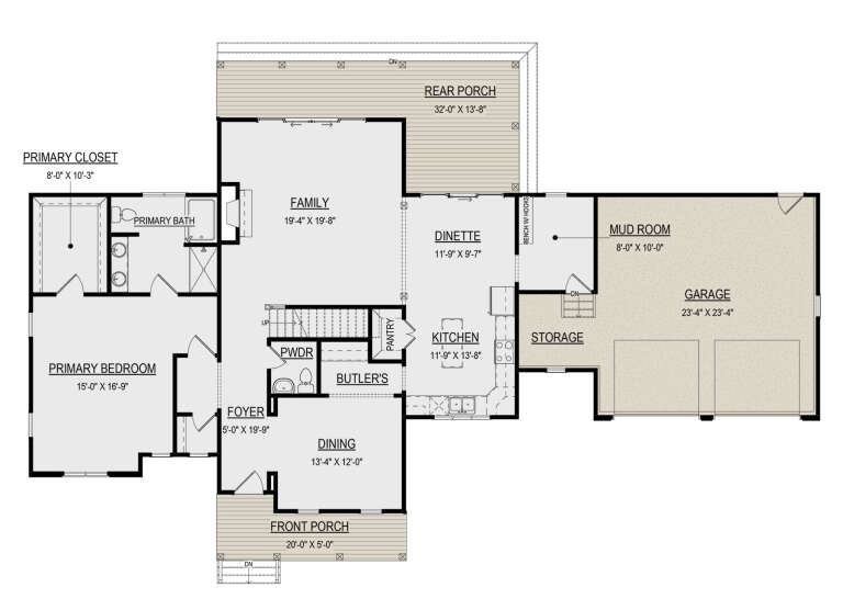 House Plan House Plan #31609 Drawing 1