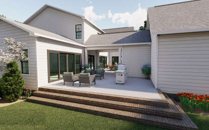 Modern Farmhouse House Plan #6261-00063 Elevation Photo