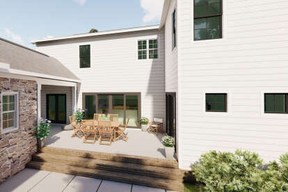 Modern Farmhouse House Plan #6261-00063 Elevation Photo