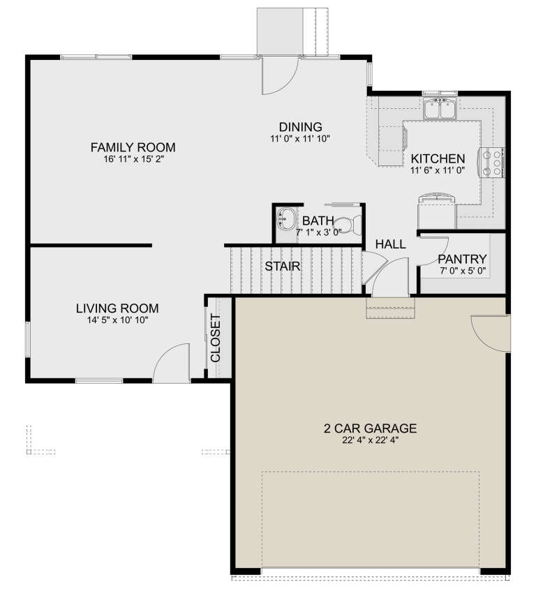 House Plan House Plan #31612 Drawing 1