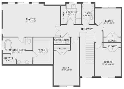 Second Floor for House Plan #2802-00313