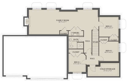Basement for House Plan #2802-00313