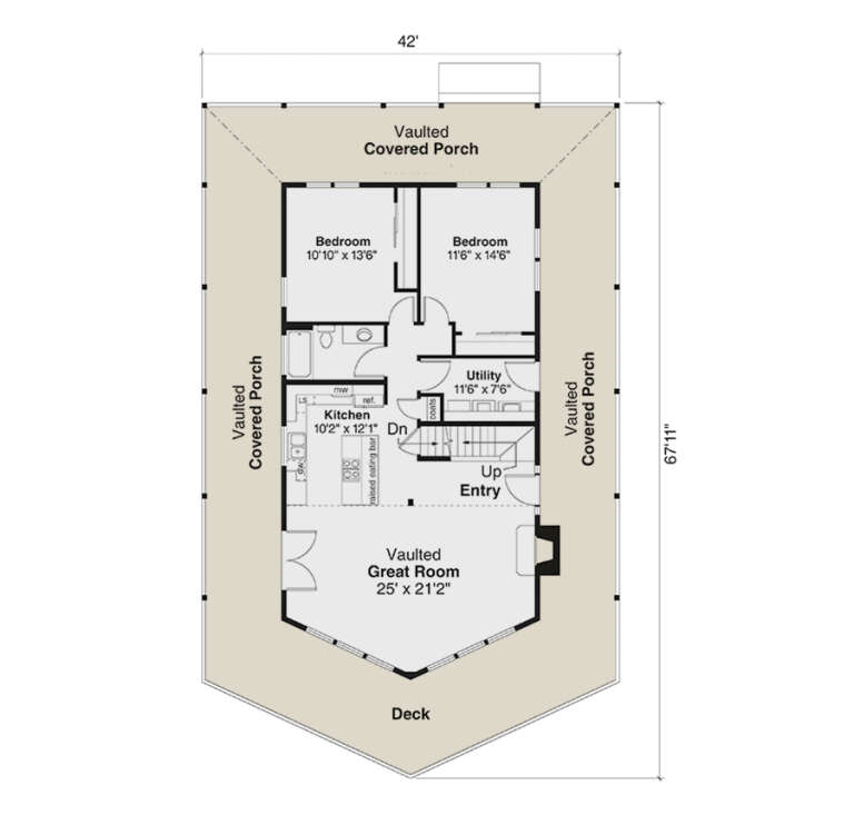 House Plan House Plan #31615 Drawing 1