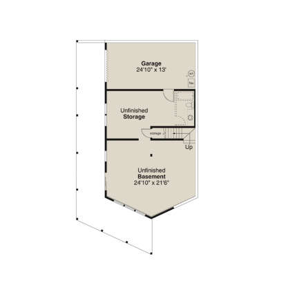 Basement for House Plan #035-01100