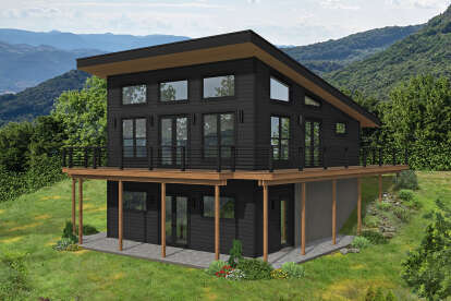 Modern House Plan #940-01155 Elevation Photo