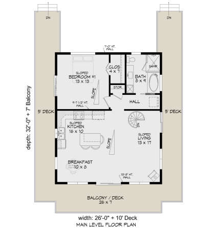 Main Floor  for House Plan #940-01155