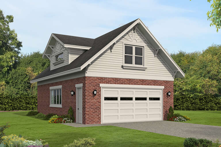 House Plan House Plan #31617 Angled Front Elevation