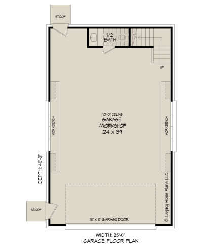 Garage Floor for House Plan #940-01156